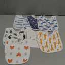 Gelisite 7 Pack Baby Cotton Absorbent Bibs for Drooling Teething