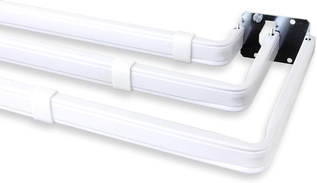 Lockseam Triple Curtain Rod 28-48 inch