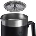 STANLEY Classic Stay-Hot French Press Coffee Maker 48 oz | 5 Minute Brew, 4 Hours Hot | Mesh Filter for Coffee Grounds | Insulated Stainless Steel French Press | BPA-Free | Black 2.0