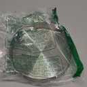 Round Bling Stainless Steel Serving Tray, Shiny Serving Platter for Coffee Table Display, Glitter Rhinestones Decorative Tray for Home Decor (Golden-5.5 inch)