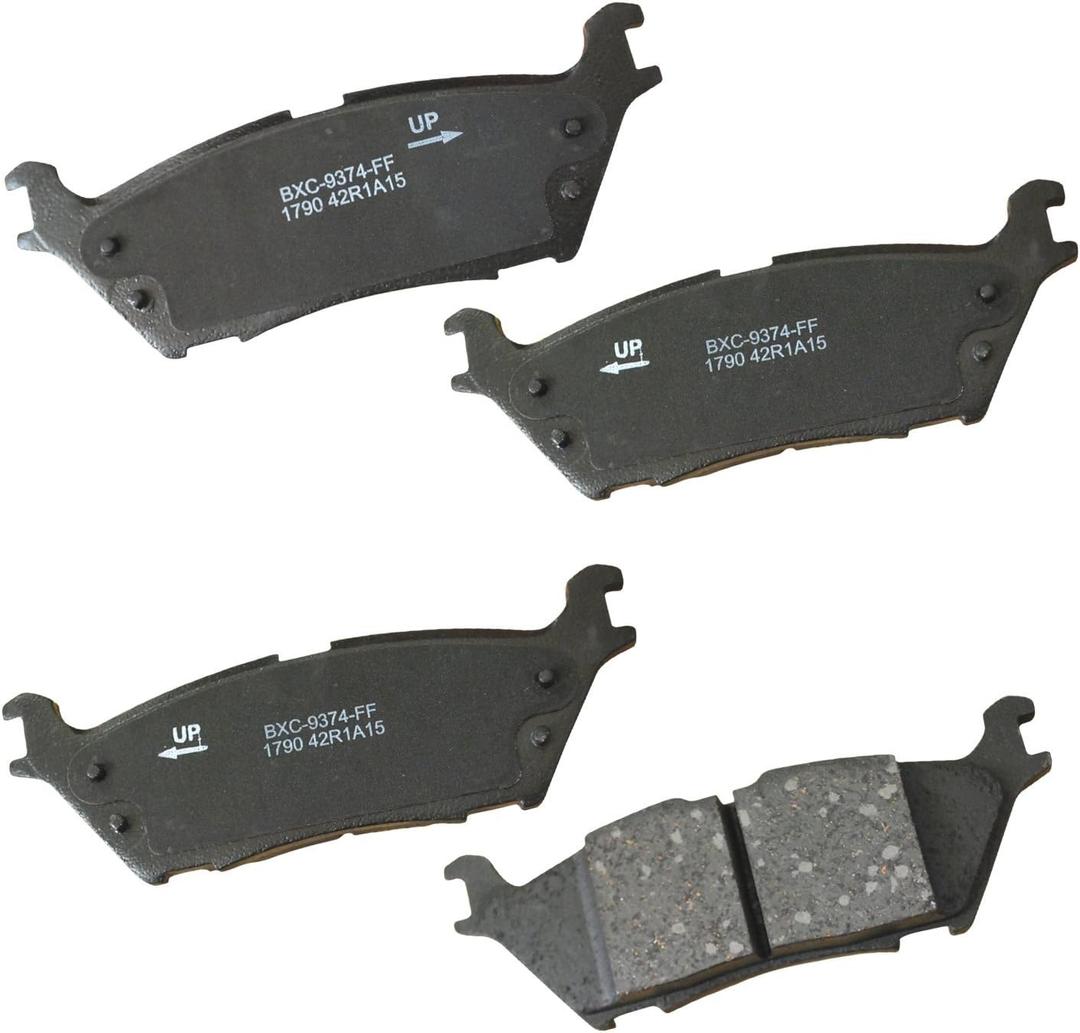 Bendix Premium SBC1790 Ceramic Rear Brake Pads for Ford Expedition 2022-2018, F-150 2020-2015, Lincoln Navigator 2022-2018
