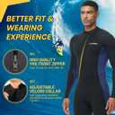 Wetsuit, 5/4mm Upgrade CR Neoprene Wetsuits for Men and Women, Ideal Thermal Wet Suit in Cold Water, Front Zip for Surfing Snorkeling Diving Swimming, Size L