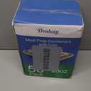 Dealusy 50 Pack (100-Piece) 28 oz Meal Prep Containers Reusable with Lids, Sturdy Leakproof & Food Safe, Microwave, Freezer, Dishwasher Safe Prep Containers, To Go Take Out Plastic Food Storage