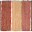DII Chindi Rug Collection, Reversible, Recycled Yarn, Hand-Dyed, 2x3 Ft, Spice