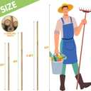 Plant Stakes,3FT Longer Sturdy Natural Bamboo Garden Stakes,GAGINANG 25Pcs Bamboo Sticks Trellis Support for Tomato, Vegetables Beans Trees Climbing Plants