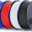 SUNLU 4kg ASA 3D Printer Filament Bundle, (Black+White+Klein Blue+Red) | UV/Rain/Heat Resistant Tough 3D Printer Filament, for Printing Outdoor Parts, 4kg in Total, 1kg per Spool, 4 Pack