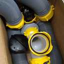 Camco Deluxe 20' Sewer Hose Kit with Swivel Fittings and Wye Connector - Ready To Use Kit Complete with Sewer Wye and Elbow Fittings, Hoses, and Storage Caps (39666)