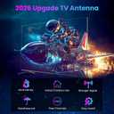 Long Range Digital TV Antenna for Smart TV Indoor Outdoor for Local Channels with Amplifier,