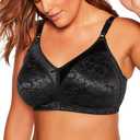 Bali Women's Wireless Lace Bra, Double Support Lace Bras for Women, Stay-in-Place Straps, Full Coverage, Comfortable, 42B
