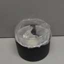 EastFlame Tabletop Pillar Hurricane Candleholder with Decorative Stones - Suitable for Dia 3" and Below Pillar Candles and Scented Candles, Gift for Lovers' Gathering, Home Decor, Parties & Weddings (Black 01)