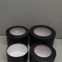 Nuenen Round Gift Box with Lid & Floral Foam Set, Black, 2 pcs, Gift Boxes for Flowers for Mother's Day Bridesmaid Wedding Baby Showers