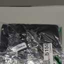 Black Blackout Curtains for Bedroom Living Room 72 Inches Long 2 Panels Set, Soft Solid Thermal Room Darkening French Door Curtain, Modern Rod Pocket Design, Black, 40" Wx72 L