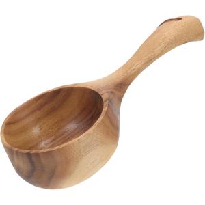 FOMIYES Wood Ladle Water Dipper Spoon Ergonomic Bathing Tool for Home Use for Showers Sauna Buckets Watering Plants Convenient Wooden Design for Easy Handling