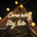 "Where There Is Rum There Is A Way" Neon Sign, Remote Control LED Neon Signs for Wall Decor, Neon Business Sign for Beauty Bar Salon Gym Coffee Home Decor, Business Shop Logo Neon Light Signs Warm White(31 Inches