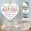 5 x Auntie Ornament 2025 - Auntie Christmas Ornament, Gifts for Aunt from Niece, Nephew for Aunts, Sister - Ceramic Ornaments Xmas Decoration Idea for Great Aunt