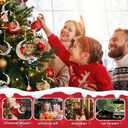 3 x Christmas Tree Decorations, Acrylic Christmas Tree Ornaments, Double-Printed Animal Hanging for Christmas Tree, Home Decor, Children's Gifts (Owl) (Moon-owl 2)