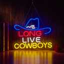 Long Live Cowboy Neon Sign for Wall Décor LED Cowboy Neon Sign Decor Light.