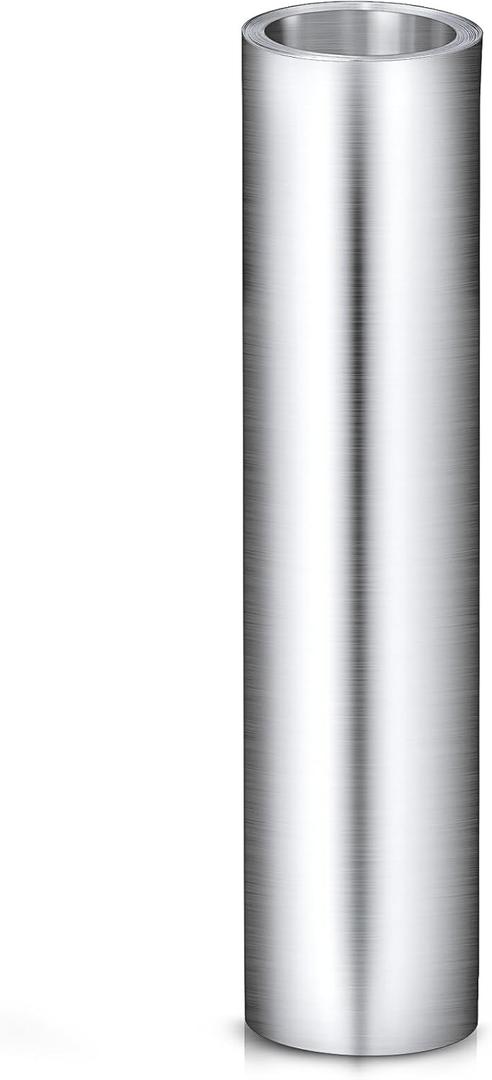 Therwen 1 Roll Aluminum Flashing Roll Metal Aluminum Roof Panels 0.2 mm Thickness Roof Flashing Strip for Sealing Windows Doors Siding Backyard Stains Moss and Mildew Prevention (10" x 10')