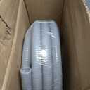 3/4inch 25ft Liquid-Tight Conduit and Connector Kit,Flexible Non-Metallic Liquid Tight Electrical Conduit Kit with 5 Straight and 3 90-Degree Connector Fittings,3/4 in. Dia