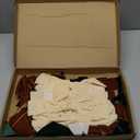 Aneco 12 Pcs Velvet Bows Christmas Ribbon Bow Tree Ornaments Vintage Xmas Bows for DIY Crafts Gift Wrapping Hair Garland Wreath Floral Holiday Door Decorations (9 x 13 Inch, Beige, Brown, Dark Green)