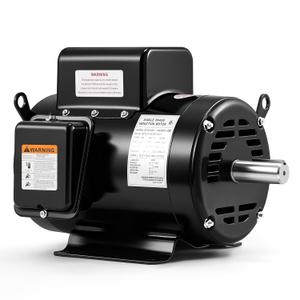 Bonvoisin 7.5HP Air Compressor Motor 184T Frame 3600RPM Single Phase Electric Motor, 1-1/8" Keyed Shaft, 2.75" Shaft Length, CCW/CW Rotation, 230V, 30 Amps