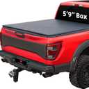 Soft Roll-up tonneau Cover Compatible with 2007-2026 Chevy Silverado & GMC Sierra 1500 5.8ft Bed (69.3"), Not for CarbonPro Bed, PVC Top Alloy Steel Structure