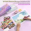 Diamond Art Storage Containers Trays, 60pcs Diamond Painting Trays with Lids, 2-in-1 Beads, Gems & Drills Storage and Line-Up Accessories for Diamond Painting