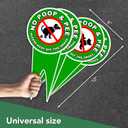 4 PC No Pooping Dog Signs for Yard, 12x6 DS Dibond Keep Off Grass Sign, No Dogs Allowed