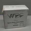 WDF 60PCS Clear Plastic Plates-9.5inch Square Disposable Plates - Premium Square Plastic Dinner Plates-Clear Dinner Plates Perfect for Wedding & Parties