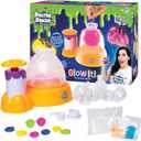 Doctor Squish Squishy Maker Station Neon | DIY Make Your Own Glow In The Dark Squishies Kit | All Inclusive With Glowing Sparkles & Slime Powder | Ages 8 & Up