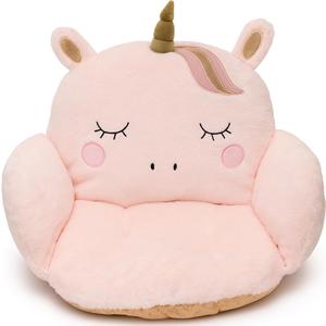 Unicorn Animal Cushion - Cute Pillows Chair Pillow - Pink Gaming Chair Cushion Cute - Seat Cushion for Office Chair - Sitting Pillows Car Seat Pillow Decor - Plush Pillows (Uni)