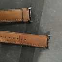 for Galaxy Watch Ultra Bands 47mm Leather for Men Women (2025/2024), No Gaps Business Leather Wristband Replacement Strap for Samsung Galaxy Watch 7/8 Ultra 47mm, Light Brown