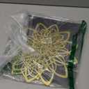 3 Pieces Metal Flowers Wall Decor, Black Wall Decoration Metal, Flower Art Wall Decor Farmhouse Wall Decorations Multiple Flowers Hanging Decor for Bathroom Living Room Home Kitchen Garden Office (Gold Elegant)