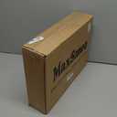 MaxSmeo Side Table with Charging Station, 3-Tier Small End Table with USB Ports and Outlets, Modern Oval Night Stand Accent Table for Living Room, Bedroom, Rustic Brown