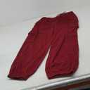 Missufe Women's Joggers Sweatpants Elastic High Waist Drawstring Cinch Bottom Casual Pants with Pockets (XX-Large, Wine Red)