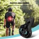 YOUNGDO Waterproof Bike Saddle with Memory Foam, Comfort Bicycle Saddle Seat Cushion Universal Fit, Shock Absorbing fit Peloton Bike Mountain Bike Road Bike Exercise Bike for Men and Women