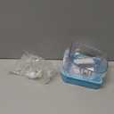 Bird Bath for Cage, Cleaning Pet Supplies Cockatiel Bird Bathtub with Hanging Hooks for Little Bird Parrots Spacious Parakeets Portable Shower for Most Birdcage(Blue)