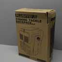 PLUSINNO Cooler Fishing Backpack with Rod Holders 45L Large Water-resistant Fishing Tackle bag Store Fishing Gear Fishing Gifts for Men Father