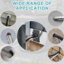 HVAC Wall Penetration and Duct Kit Cover, Split Air Conditioning Duct Kit Wall Cover, Easy to Install HVAC Wall Penetration for Indoor and Outdoor Air Conditioning Systems(Black)