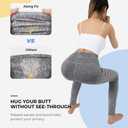 ALONG FIT High Waisted Leggings for Women with 3 Pockets, Tummy Control Yoga Pants for Workout Yoga Casual (S)
