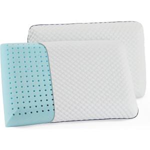 WEEKENDER Gel Memory Foam Pillow - King Size - 2-Pack - Medium Firm Feel - Neck & Shoulder Support - For Back & Side Sleepers - Home, Hotel, & Hospital Essentials