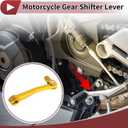 Motoforti Folding Motorcycle Gear Shifter Lever for Honda XR50 Aluminum Alloy Pedal Shift Lever Arm Gold Tone