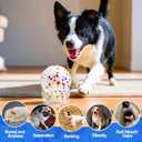 Mity rain Interactive Dog Toys - E-TPU Bouncy Ball for Small Medium Large Puppy Pet, Moving Balls for Dogs Enrichment, Motion Activated Toys that Keep Them Busy & Move on Its Own White