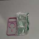 FNTCASE for iPhone 17 Pro-Max Case: Clear Magnetic Phone Cases with Screen Protector Compatible with Magsafe Slim Anti Yellowing Rugged Shockproof Protective Transparent Cell Phone Cover (B-Pink)