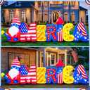 10FT Patriotic Independence Day 4th of July Inflatables Outdoor Decorations, Inflatable American Creative Fonts, Built in LED Lights Blow up Fourth of July Decor for Holiday Party Garden Yard Lawn
