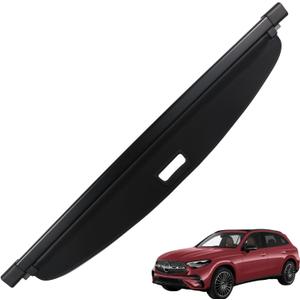 Marretoo for Benz GLC Cargo Cover 2023 2024 2025 2026 for Mercedes-Benz GLC Class Accessories Black Retractable Trunk Cover Security Shield Shade