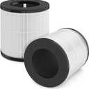 2 Packs D09 Replacement Filter Compatible with Tailulu D09 H13 True HEPA Air Cleaner Purifier for Home Large Room Up to 1345 Sq Ft, CADR 180m/h+
