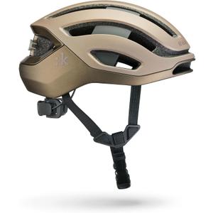 Fizik Road and Gravel Helmet Kudo (CPSC Certified) Bronze, with Light Included, Size S