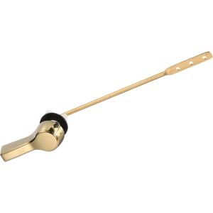 uxcell Toilet Handle Replacement Kit, Front Mount Toilet Handle Lever Side Mount Toilet Flush Handle Toilet Trip Lever, Gold
