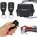 InstallGear Car Keyless Entry System - Trunk Pop with Two 3-Button Remotes - Keyless Entry Car - Door Lock/Unlock and Key Fob - Keyless Entry System Kit for Car/Auto